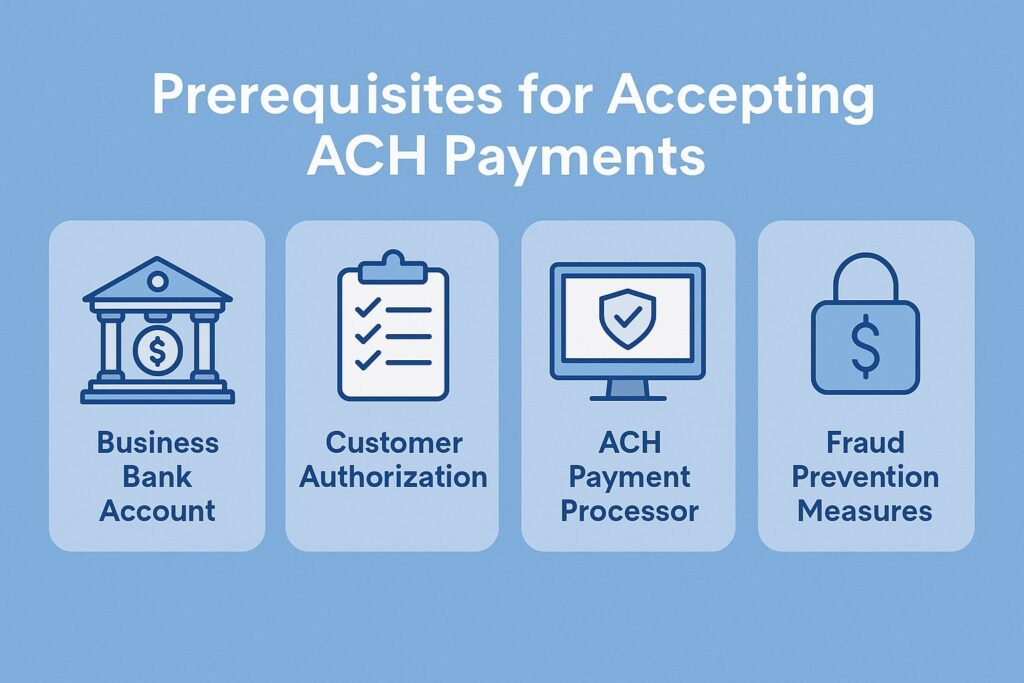 Prerequisites for Accepting ACH Payments