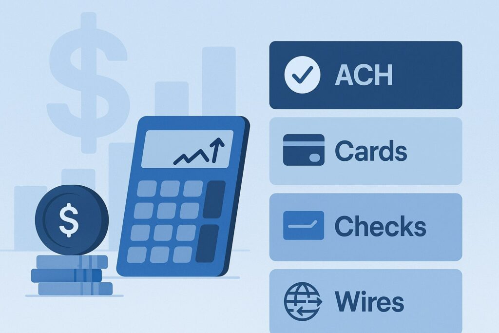 Cost Savings: ACH vs. Cards, Checks, and Wires