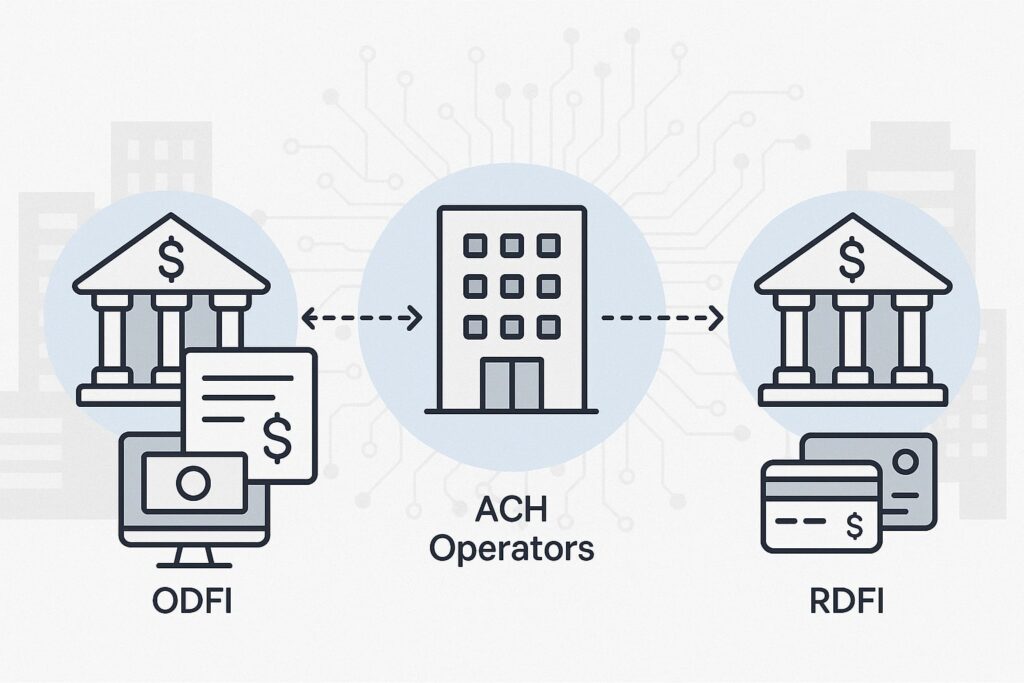 How ACH Rails Work Under the Hood (ODFI, RDFI, and the Operators)