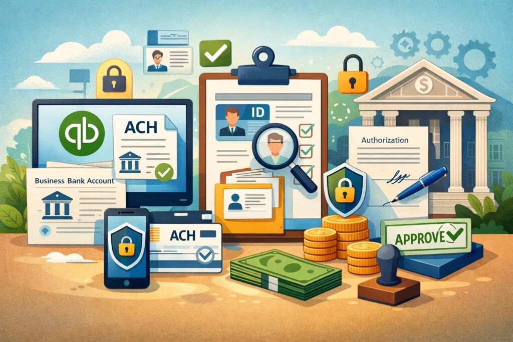 Prerequisites before you process ACH payments through QuickBooks